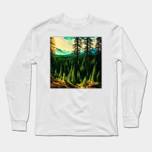 Branch Beautiful Forest Long Sleeve T-Shirt